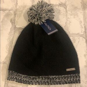 Nautica Black Beanie 